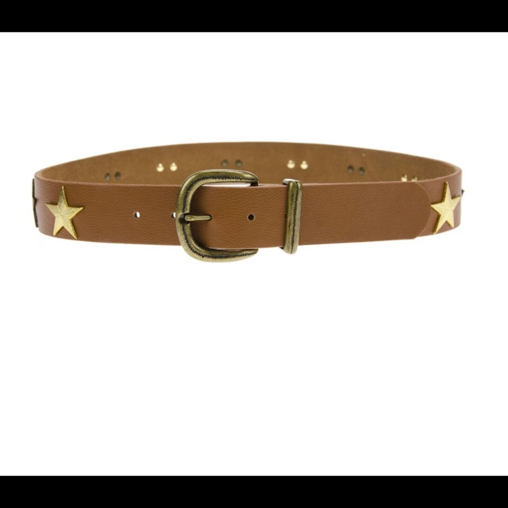Brown Star-Studded Belt